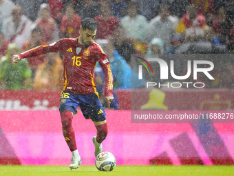 Alex Baena left winger of Spain and Villarreal CF during the UEFA Nations League 2024/25 League A Group A4 match between Spain and Serbia at...