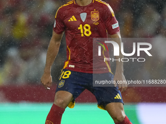 Martin Zubimendi defensive midfield of Spain and Real Sociedad during the UEFA Nations League 2024/25 League A Group A4 match between Spain...