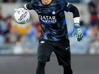 Yann Sommer of FC Internazionale looks on during the Serie A Enilive match between AS Roma and FC Internazionale at Stadio Olimpico on Octob...