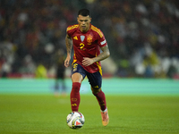 Pedro Porro right-back of Spain and Tottenham Hotspur during the UEFA Nations League 2024/25 League A Group A4 match between Spain and Serbi...