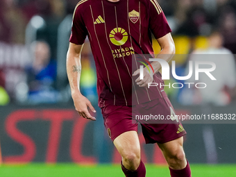 Bryan Cristante of AS Roma during the Serie A Enilive match between AS Roma and FC Internazionale at Stadio Olimpico on October 20, 2024 in...