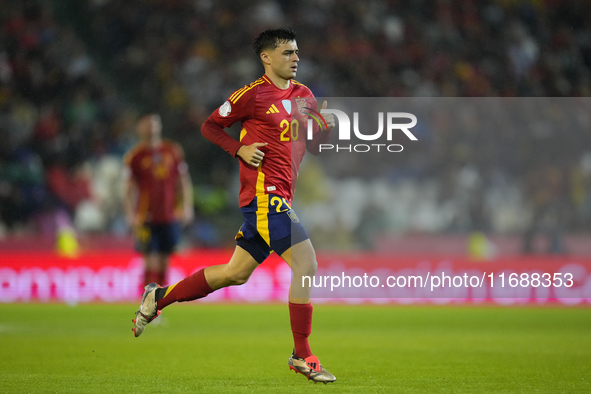 Pedri central midfield of Spain and FC Barcelona during the UEFA Nations League 2024/25 League A Group A4 match between Spain and Serbia at...