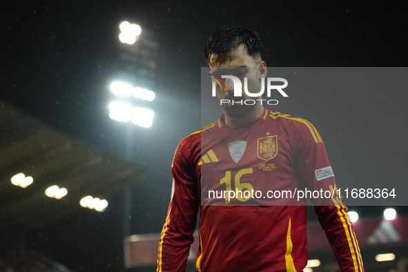 Alex Baena left winger of Spain and Villarreal CF during the UEFA Nations League 2024/25 League A Group A4 match between Spain and Serbia at...