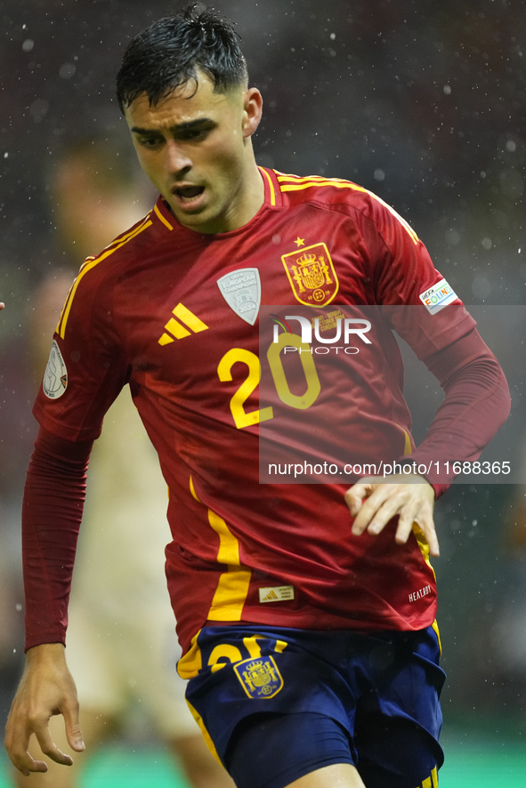 Pedri central midfield of Spain and FC Barcelona during the UEFA Nations League 2024/25 League A Group A4 match between Spain and Serbia at...