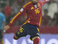 Alex Baena left winger of Spain and Villarreal CF shooting to goal during the UEFA Nations League 2024/25 League A Group A4 match between Sp...