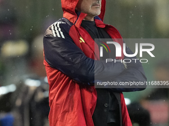 Luis de la Fuente head coach of Spain during the UEFA Nations League 2024/25 League A Group A4 match between Spain and Serbia at Estadio Nue...