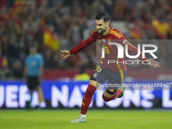 Alex Baena left winger of Spain and Villarreal CF celebrates after scoring his sides first goal during the UEFA Nations League 2024/25 Leagu...