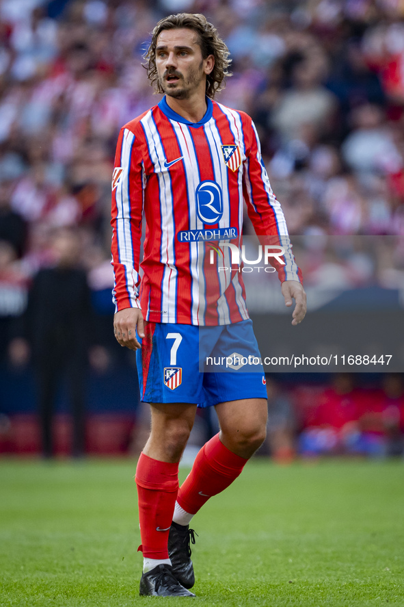 Antoine Griezmann of Atletico de Madrid is seen during the La Liga EA Sports 2024/25 football match between Atletico de Madrid and CD Legane...