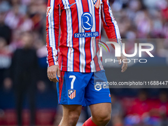 Antoine Griezmann of Atletico de Madrid is seen during the La Liga EA Sports 2024/25 football match between Atletico de Madrid and CD Legane...