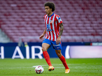 Axel Witsel of Atletico de Madrid is in action with the ball during the La Liga EA Sports 2024/25 football match between Atletico de Madrid...