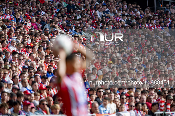 During the La Liga EA Sports 2024/25 football match between Atletico de Madrid and CD Leganes at Estadio Riyadh Air Metropolitano in Madrid,...