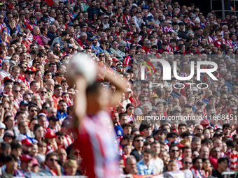 During the La Liga EA Sports 2024/25 football match between Atletico de Madrid and CD Leganes at Estadio Riyadh Air Metropolitano in Madrid,...