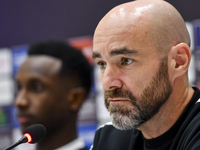 Felix Sanchez Bas, Head Coach of Al Sadd FC, attends a press conference at Jassim Bin Hamad Stadium in Doha, Qatar, on October 20, 2024, ahe...