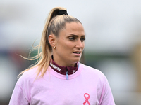 Shelina Zadorsky (14 West Ham) warms up during the Barclays FA Women's Super League match between West Ham United and Arsenal at the Chigwel...