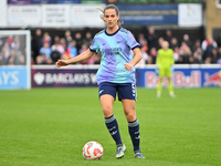 Laia Codina (5 Arsenal) controls the ball during the Barclays FA Women's Super League match between West Ham United and Arsenal at the Chigw...