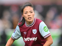 Li Mengwen (26 West Ham) looks on during the Barclays FA Women's Super League match between West Ham United and Arsenal at the Chigwell Cons...