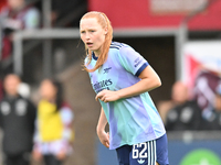 Katie Reid (62 Arsenal) looks on during the Barclays FA Women's Super League match between West Ham United and Arsenal at the Chigwell Const...