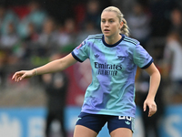 Alessia Russo (23 Arsenal) participates in the Barclays FA Women's Super League match between West Ham United and Arsenal at the Chigwell Co...