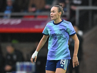 Caitlin Foord (19 Arsenal) has a bandaged hand during the Barclays FA Women's Super League match between West Ham United and Arsenal at the...