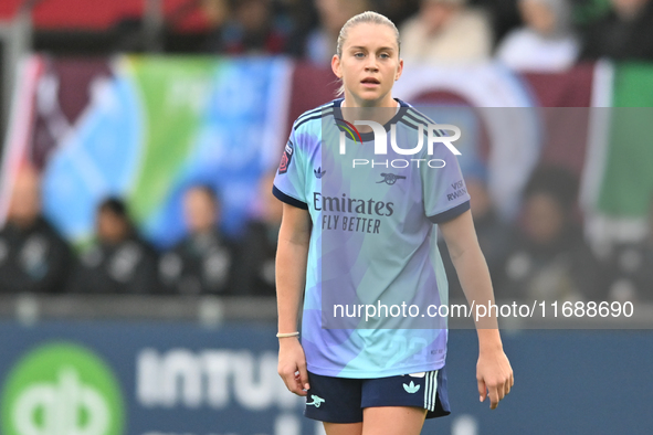 Alessia Russo (23 Arsenal) looks on during the Barclays FA Women's Super League match between West Ham United and Arsenal at the Chigwell Co...