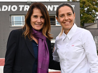 Elisabetta Bavagnoli of A.S. Roma and Elisabet Spina of A.C. Milan participate during the 7th day of the Serie A Femminile eBay Championship...