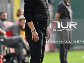 Alessandro Spugna coaches A.S. Roma Femminile during the 7th day of the Serie A Femminile eBay Championship between A.S. Roma and A.C. Milan...