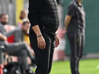 Alessandro Spugna coaches A.S. Roma Femminile during the 7th day of the Serie A Femminile eBay Championship between A.S. Roma and A.C. Milan...