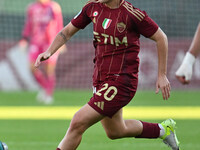 Giada Greggi of A.S. Roma Femminile is in action during the 7th day of the Serie A Femminile eBay Championship between A.S. Roma and A.C. Mi...