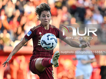 Valentina Giacinti of A.S. Roma Femminile is in action during the 7th day of the Serie A Femminile eBay Championship between A.S. Roma and A...