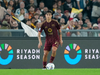 Paulo Dybala of AS Roma during the Serie A Enilive match between AS Roma and FC Internazionale at Stadio Olimpico on October 20, 2024 in Rom...