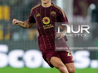 Paulo Dybala of AS Roma during the Serie A Enilive match between AS Roma and FC Internazionale at Stadio Olimpico on October 20, 2024 in Rom...