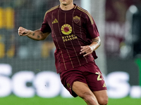 Paulo Dybala of AS Roma during the Serie A Enilive match between AS Roma and FC Internazionale at Stadio Olimpico on October 20, 2024 in Rom...