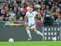 Davide Frattesi of FC Internazionale during the Serie A Enilive match between AS Roma and FC Internazionale at Stadio Olimpico on October 20...