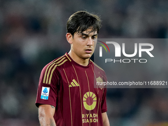 Paulo Dybala of AS Roma looks dejected during the Serie A Enilive match between AS Roma and FC Internazionale at Stadio Olimpico on October...