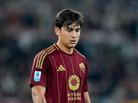 Paulo Dybala of AS Roma looks dejected during the Serie A Enilive match between AS Roma and FC Internazionale at Stadio Olimpico on October...