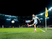 Federico Dimarco of FC Internazionale during the Serie A Enilive match between AS Roma and FC Internazionale at Stadio Olimpico on October 2...