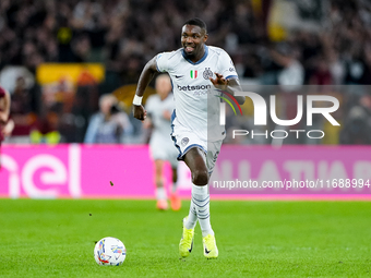 Marcus Thuram of FC Internazionale during the Serie A Enilive match between AS Roma and FC Internazionale at Stadio Olimpico on October 20,...