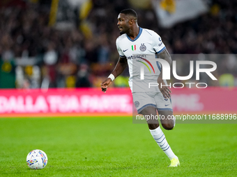 Marcus Thuram of FC Internazionale during the Serie A Enilive match between AS Roma and FC Internazionale at Stadio Olimpico on October 20,...