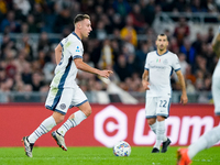 Davide Frattesi of FC Internazionale during the Serie A Enilive match between AS Roma and FC Internazionale at Stadio Olimpico on October 20...