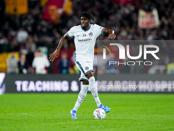 Yann Aurel Bisseck of FC Internazionale during the Serie A Enilive match between AS Roma and FC Internazionale at Stadio Olimpico on October...