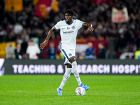 Yann Aurel Bisseck of FC Internazionale during the Serie A Enilive match between AS Roma and FC Internazionale at Stadio Olimpico on October...