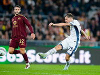 Nicolo Barella of FC Internazionale during the Serie A Enilive match between AS Roma and FC Internazionale at Stadio Olimpico on October 20,...