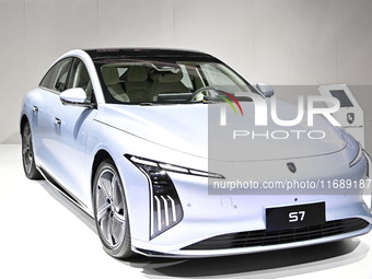 The Chinese car FORTHING S7 is at the Paris Motor Show 2024 in Paris, France, on October 14, 2024. (