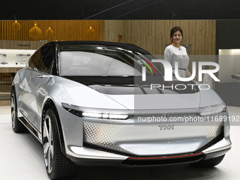 The Japanese car THK LSR-05 is at the Paris Motor Show 2024 in Paris, France, on October 14, 2024. (