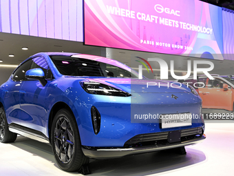 The Chinese car GAC Hyptec HT is at the Paris Motor Show 2024 in Paris, France, on October 14, 2024. (