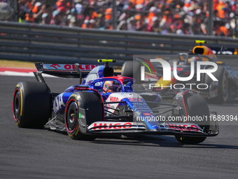 Yuki Tsunoda of Japan drives the (22) Visa Cash app RB VCARB01 Honda RBPT during the Formula 1 Pirelli United States Grand Prix 2024 in Aust...