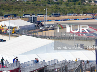 A view of Austin from the Circuit of the Americas during the Formula 1 Pirelli United States Grand Prix 2024 in Austin, USA, on October 20,...