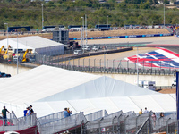 A view of Austin from the Circuit of the Americas during the Formula 1 Pirelli United States Grand Prix 2024 in Austin, USA, on October 20,...