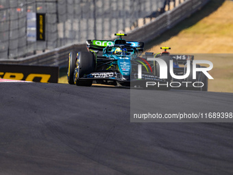 Fernando Alonso of Spain drives the (14) Aston Martin Aramco Cognizant F1 Team AMR24 Mercedes during the Formula 1 Pirelli United States Gra...