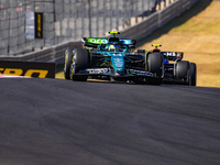 Fernando Alonso of Spain drives the (14) Aston Martin Aramco Cognizant F1 Team AMR24 Mercedes during the Formula 1 Pirelli United States Gra...